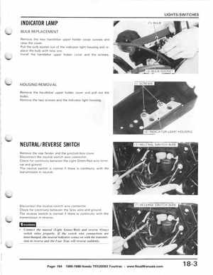 1986-1988 Honda TRX 200SX Fourtrax Service Manual, Page 194