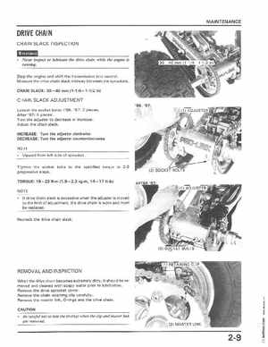 1986-1989 Honda TRX250 FourTrax 250R Service Manual, Page 27