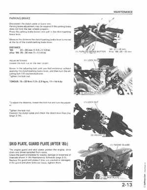 1986-1989 Honda TRX250 FourTrax 250R Service Manual, Page 31