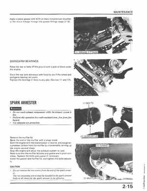 1986-1989 Honda TRX250 FourTrax 250R Service Manual, Page 33