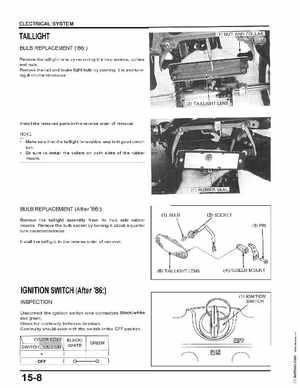 1986-1989 Honda TRX250 FourTrax 250R Service Manual, Page 208