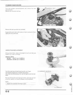 1987 Honda Fourtrax TRX 250X Service Manual, Page 65