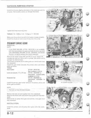 1987 Honda Fourtrax TRX 250X Service Manual, Page 99
