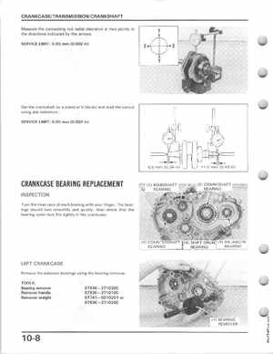 1987 Honda Fourtrax TRX 250X Service Manual, Page 129