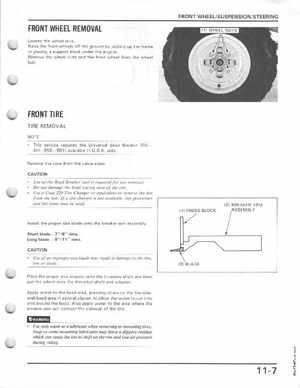 1987 Honda Fourtrax TRX 250X Service Manual, Page 144