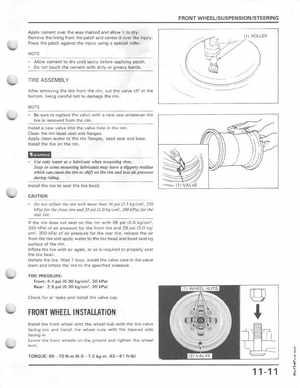 1987 Honda Fourtrax TRX 250X Service Manual, Page 148
