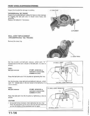 1988-1994 Honda TRX300 Fourtrax, 1988, 1990-1994 TRX300FW Fourtrax Service Manual, Page 186