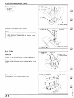 1993-2000 Honda TRX300EX Service Manual, Page 34