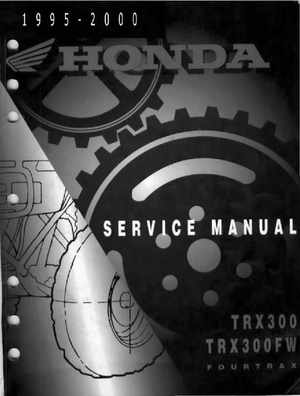 1995-2000 Honda FourTrax 300 300FW TRX300 TRX300FW TRX service manual., Page 1