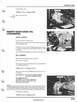 1995-2000 Honda FourTrax 300 300FW TRX300 TRX300FW TRX service manual., Page 28