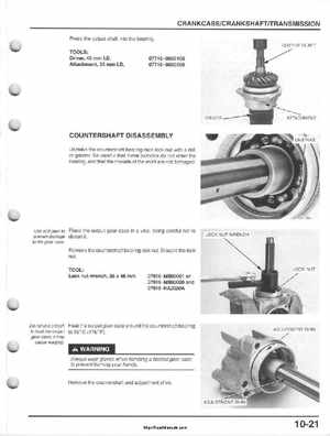 1995-2000 Honda FourTrax 300 300FW TRX300 TRX300FW TRX service manual., Page 164