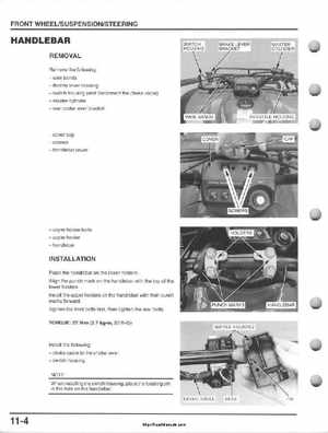 1995-2000 Honda FourTrax 300 300FW TRX300 TRX300FW TRX service manual., Page 175