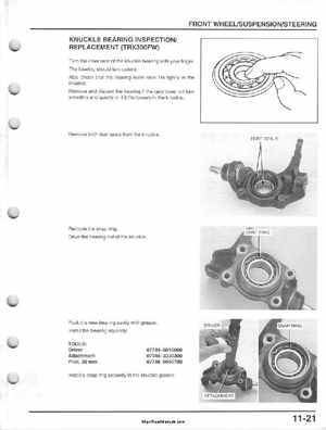 1995-2000 Honda FourTrax 300 300FW TRX300 TRX300FW TRX service manual., Page 192
