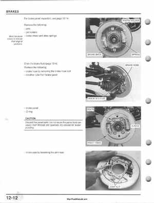 1995-2000 Honda FourTrax 300 300FW TRX300 TRX300FW TRX service manual., Page 217