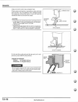 1995-2000 Honda FourTrax 300 300FW TRX300 TRX300FW TRX service manual., Page 221