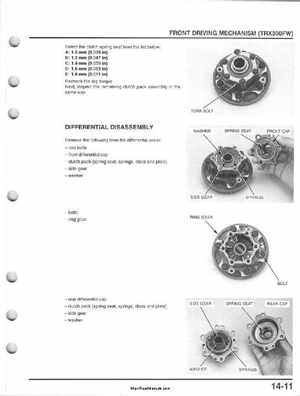 1995-2000 Honda FourTrax 300 300FW TRX300 TRX300FW TRX service manual., Page 262