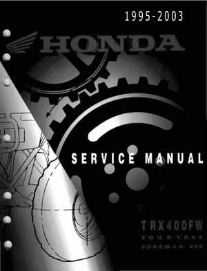 1995-2003 Honda Foreman TRX400FW TRX400 TRX 400 400FW Service Manual, Page 1