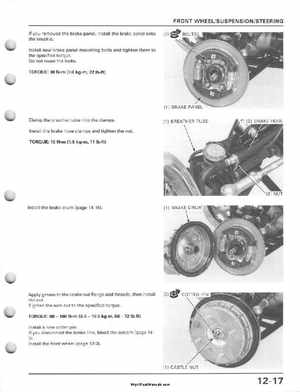 1995-2003 Honda Foreman TRX400FW TRX400 TRX 400 400FW Service Manual, Page 219