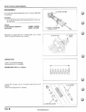 1995-2003 Honda Foreman TRX400FW TRX400 TRX 400 400FW Service Manual, Page 234