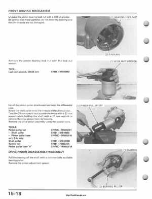 1995-2003 Honda Foreman TRX400FW TRX400 TRX 400 400FW Service Manual, Page 286