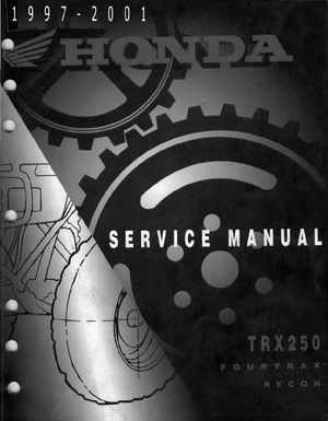 1997-2001 Honda TRX250 Fourtrax Recon Service Manual, Page 1