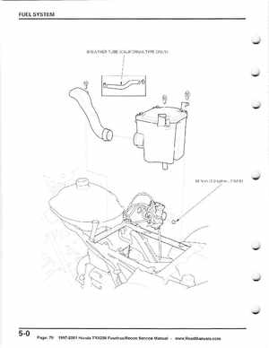 1997-2001 Honda TRX250 Fourtrax Recon Service Manual, Page 70