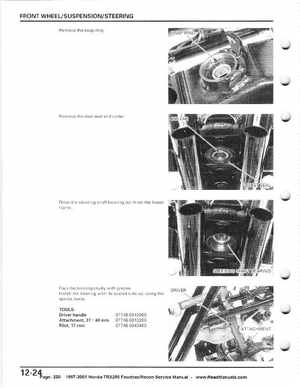 1997-2001 Honda TRX250 Fourtrax Recon Service Manual, Page 220