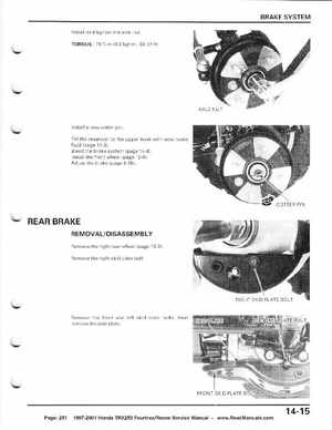 1997-2001 Honda TRX250 Fourtrax Recon Service Manual, Page 251