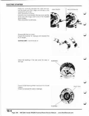 1997-2001 Honda TRX250 Fourtrax Recon Service Manual, Page 308