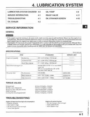 1998-2001 Honda Fourtrax Foreman TRX450S, TRX450ES Factory Service Manual, Page 77