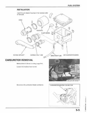1998-2001 Honda Fourtrax Foreman TRX450S, TRX450ES Factory Service Manual, Page 94
