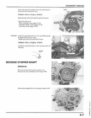 1998-2001 Honda Fourtrax Foreman TRX450S, TRX450ES Factory Service Manual, Page 179