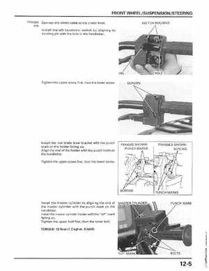 1998-2001 Honda Fourtrax Foreman TRX450S, TRX450ES Factory Service Manual, Page 225