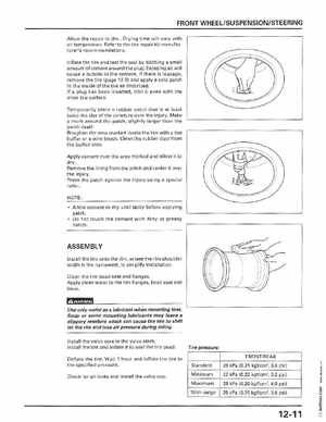 1998-2001 Honda Fourtrax Foreman TRX450S, TRX450ES Factory Service Manual, Page 231
