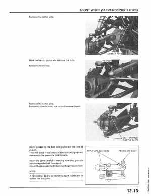 1998-2001 Honda Fourtrax Foreman TRX450S, TRX450ES Factory Service Manual, Page 233