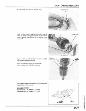 1998-2001 Honda Fourtrax Foreman TRX450S, TRX450ES Factory Service Manual, Page 293