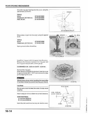 1998-2001 Honda Fourtrax Foreman TRX450S, TRX450ES Factory Service Manual, Page 328