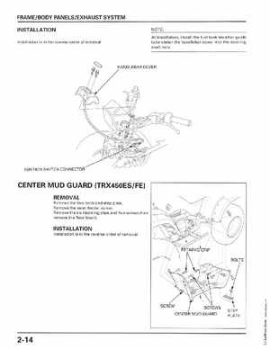 1998-2004 Honda Foreman 450 factory service manual, Page 58
