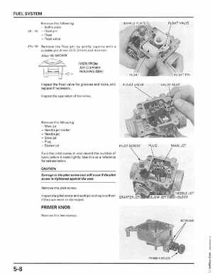 1998-2004 Honda Foreman 450 factory service manual, Page 106