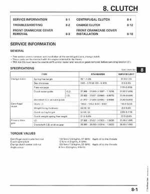 1998-2004 Honda Foreman 450 factory service manual, Page 163