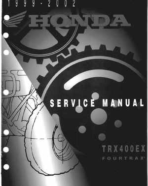 1999-2002 TRX400EX Fourtrax Service Manual, Page 1