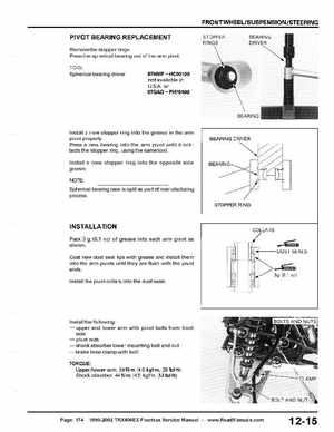 1999-2002 TRX400EX Fourtrax Service Manual, Page 174