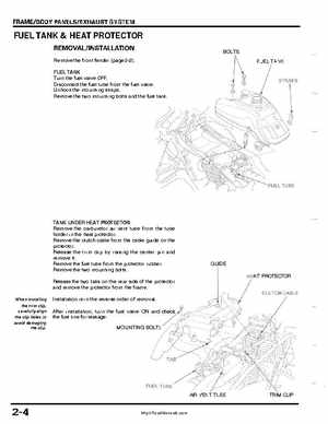 1999-2004 Honda TRX400EX FourTrax Service Manual, Page 32