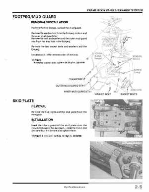 1999-2004 Honda TRX400EX FourTrax Service Manual, Page 33