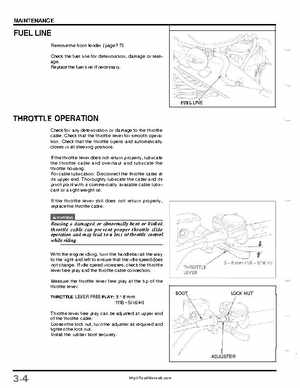 1999-2004 Honda TRX400EX FourTrax Service Manual, Page 38