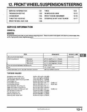 1999-2004 Honda TRX400EX FourTrax Service Manual, Page 160