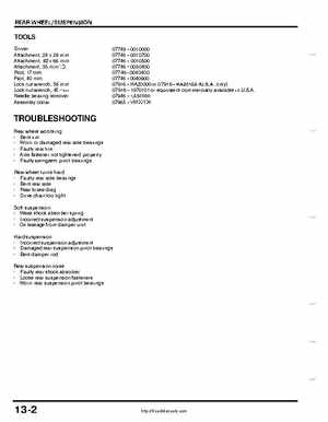 1999-2004 Honda TRX400EX FourTrax Service Manual, Page 183