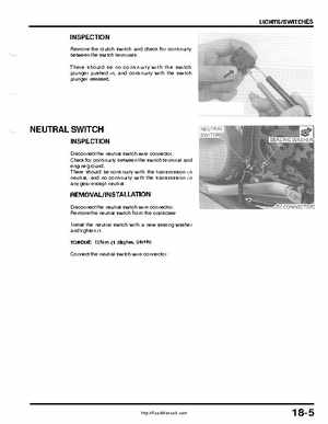 1999-2004 Honda TRX400EX FourTrax Service Manual, Page 251