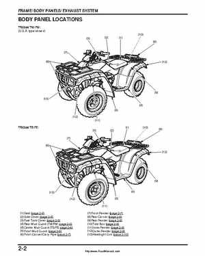 2000-2003 Honda TRX350 Rancher factory service manual, Page 38