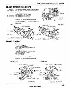 2000-2003 Honda TRX350 Rancher factory service manual, Page 43